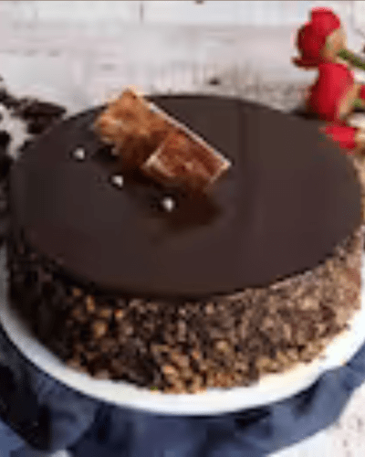 Belgian Walnut Truffle Cake