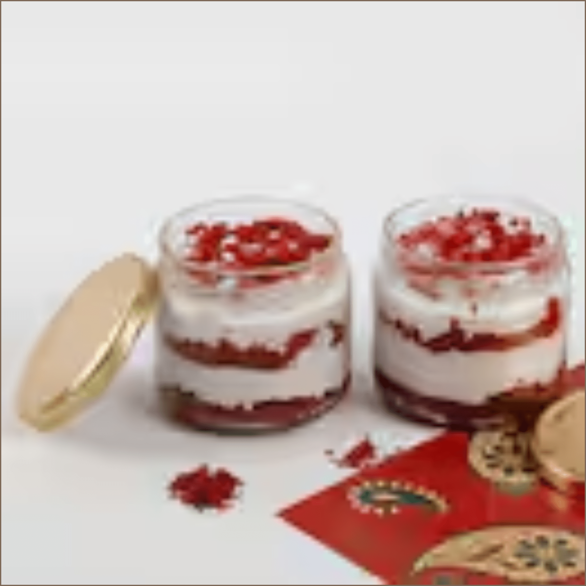 Silky Red Velvet Cake Jar