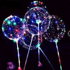 Led Light Balloon [ 1 Packet, 5 Pieces ]