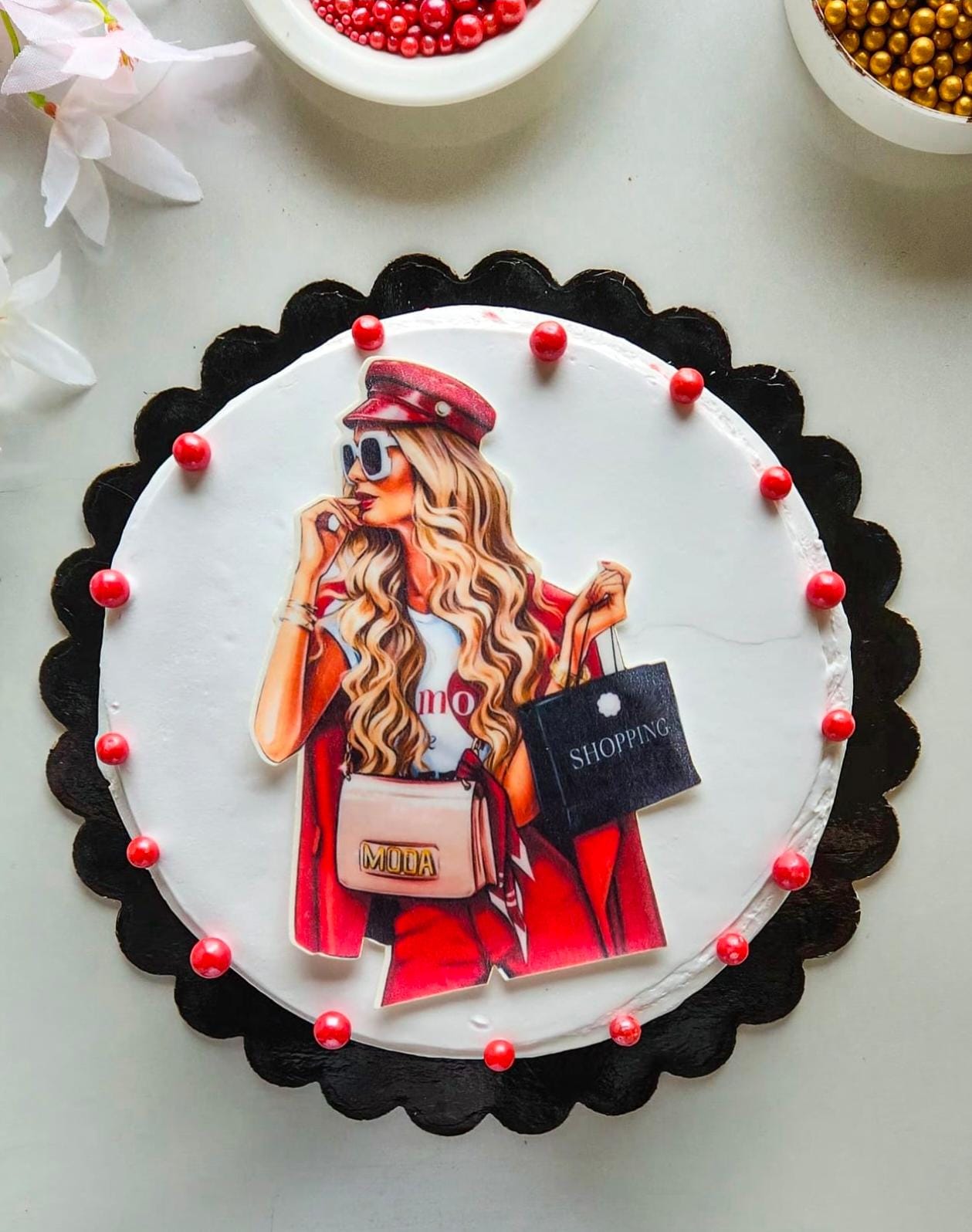 Shopping Girl Cake