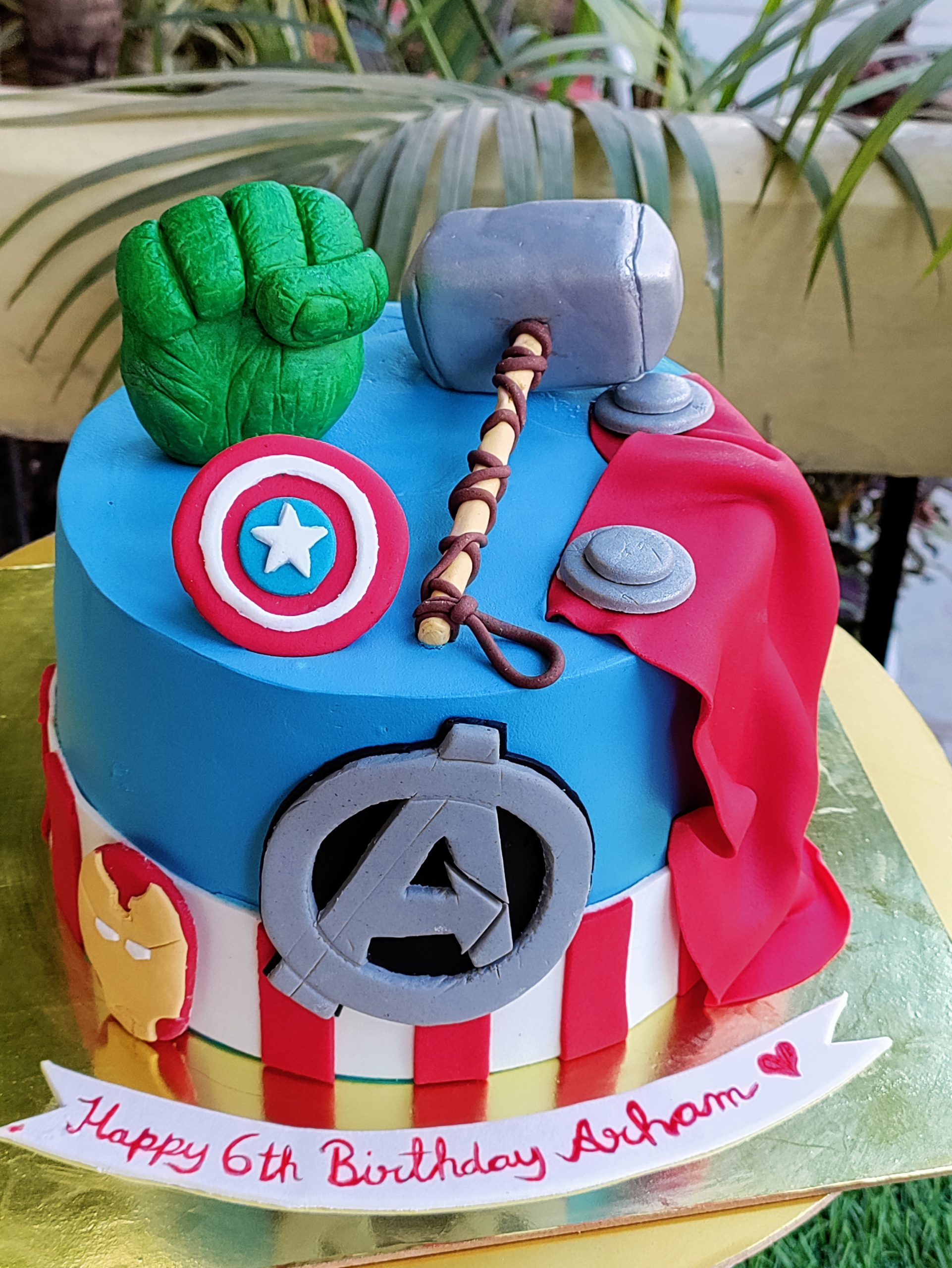 Avengers Theme Cake